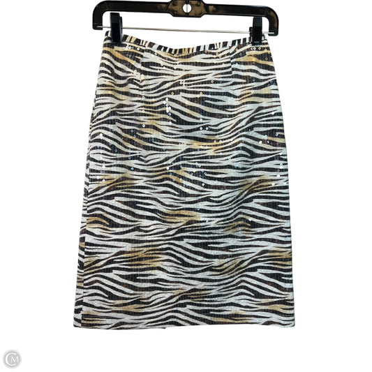 Skirt Designer By Le Superbe In Zebra Print, Size: Xs