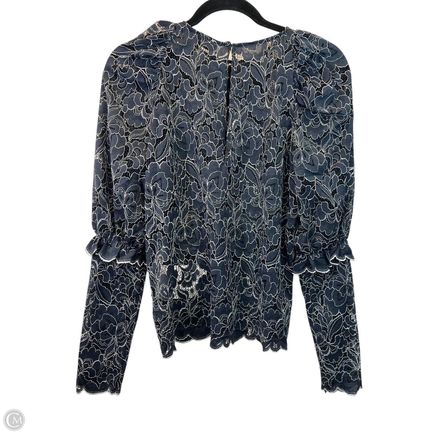 Top Long Sleeve Designer By Roseanna In Blue, Size: S