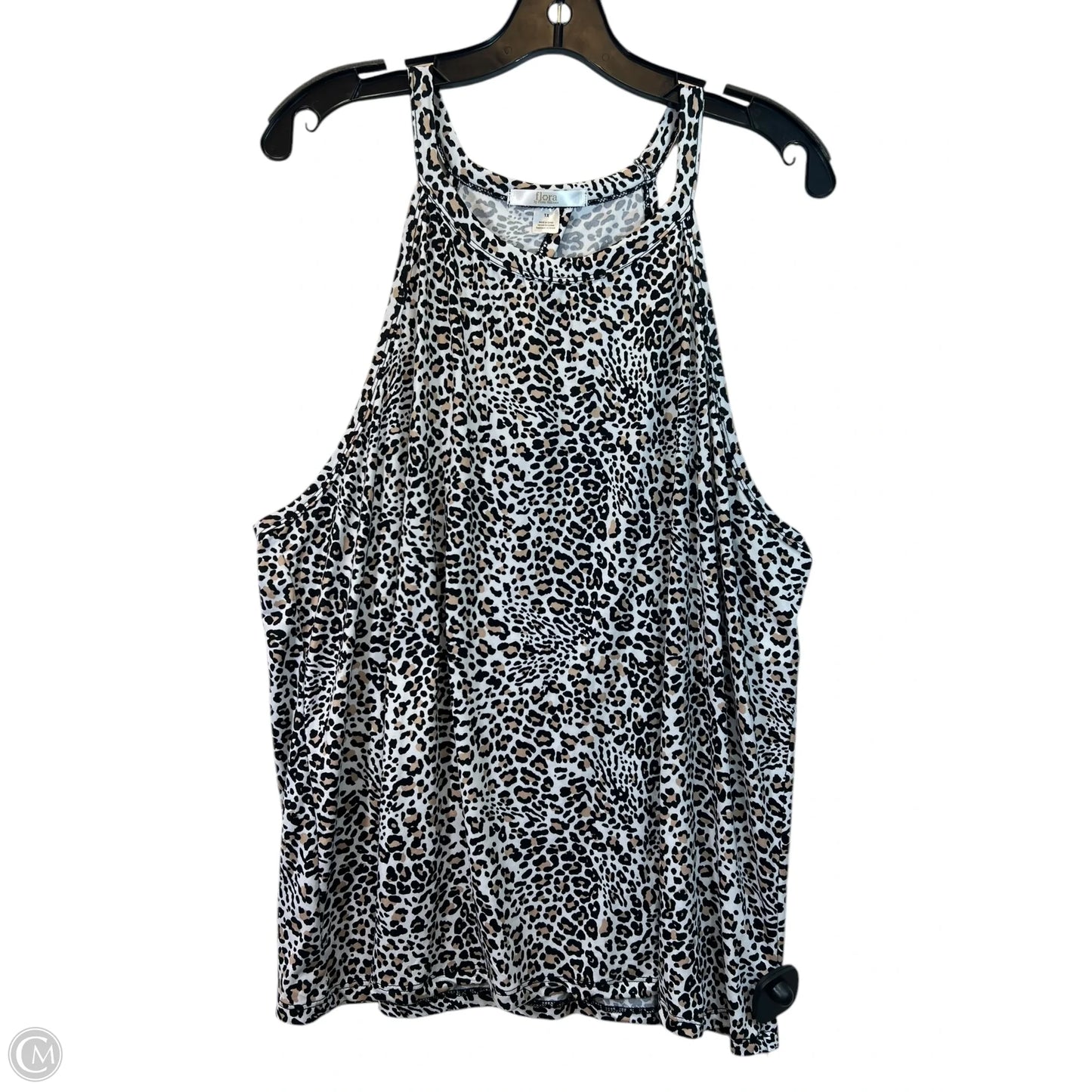 Top Sleeveless By Flora Nikrooz In Animal Print, Size: 1x