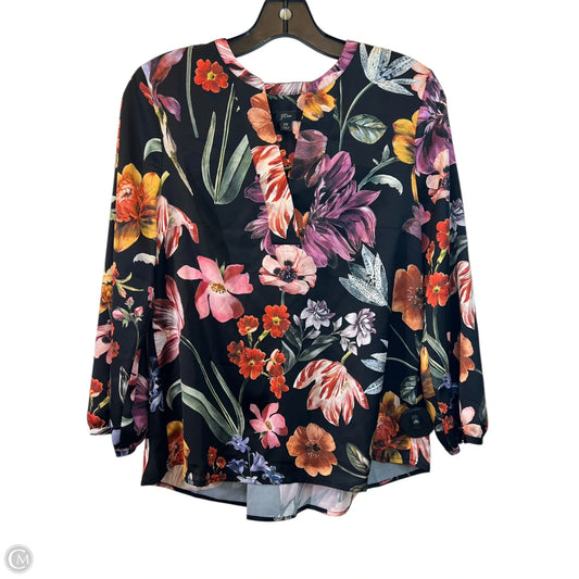 Top Long Sleeve By J. Crew In Floral Print, Size: Xs