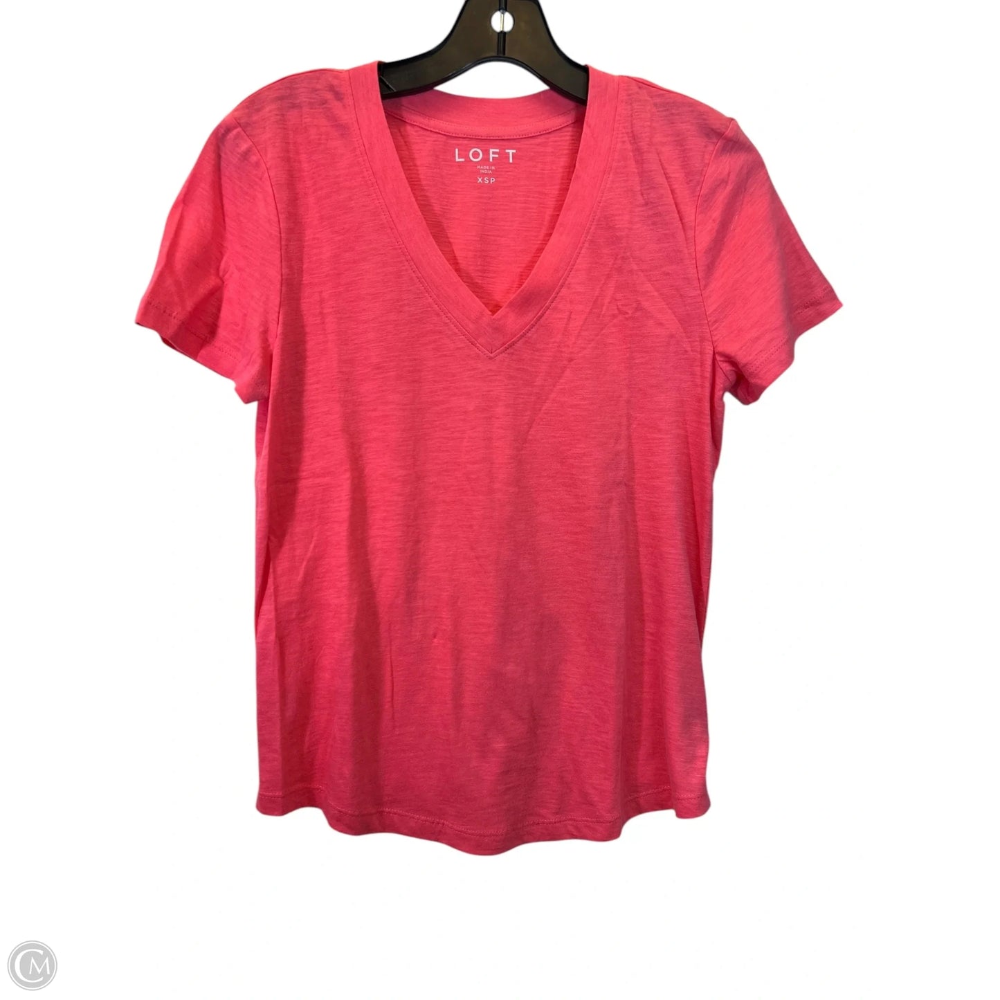Top Short Sleeve Basic By Loft In Pink, Size: Xsp