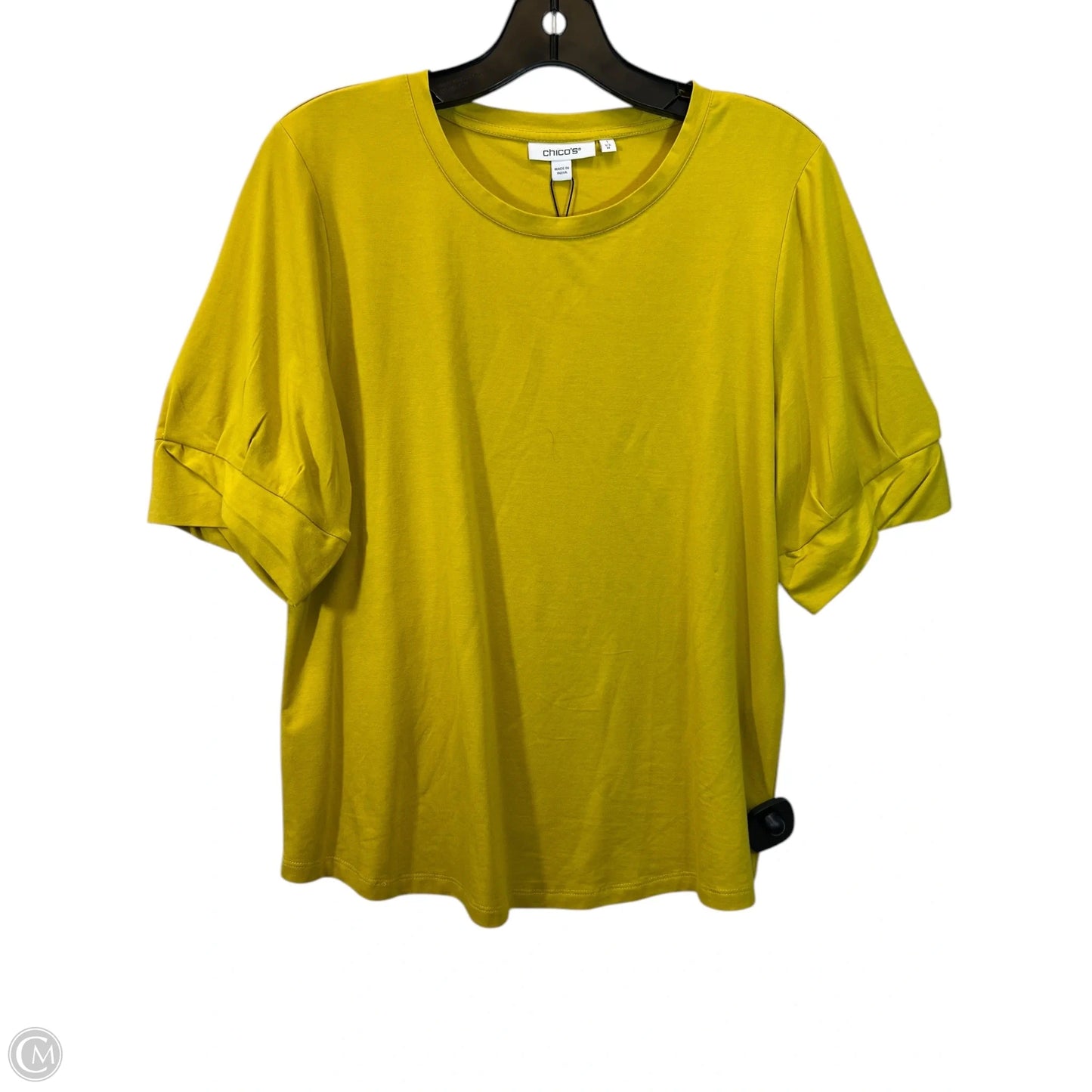 Top Short Sleeve By Chicos In Green, Size: M