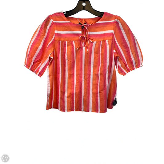 Top Short Sleeve By Talbots In Orange & Pink, Size: Xs