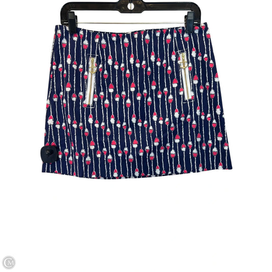 Skirt Mini & Short By Lilly Pulitzer In Blue & Red & White, Size: S
