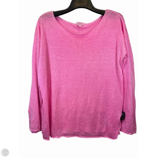 Top Long Sleeve By Lilly Pulitzer In Pink, Size: Xl
