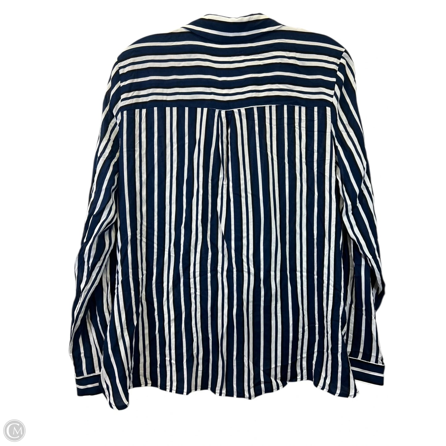 Top Long Sleeve By Bar Iii In Striped Pattern, Size: M