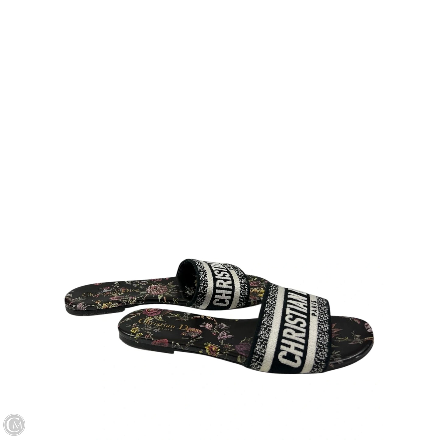 Sandals Luxury Designer By Dior In Floral Print, Size: 8