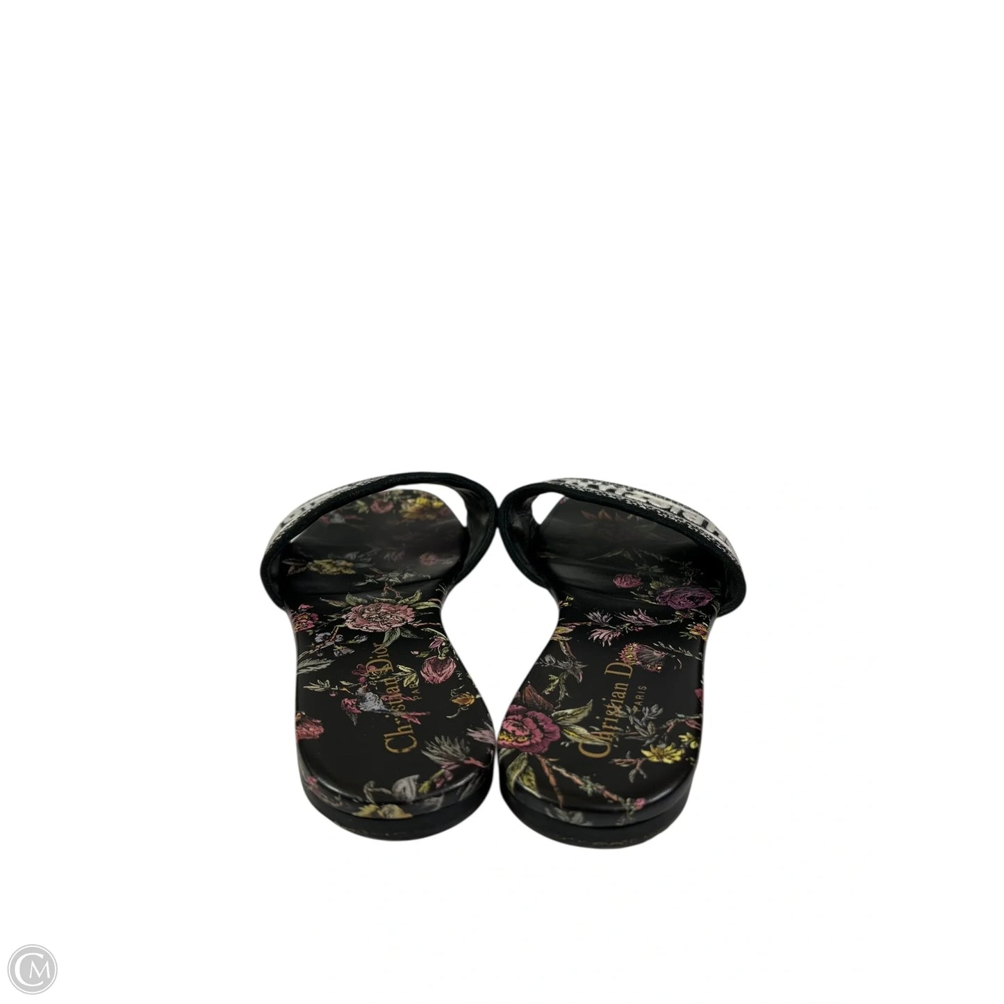 Sandals Luxury Designer By Dior In Floral Print, Size: 8