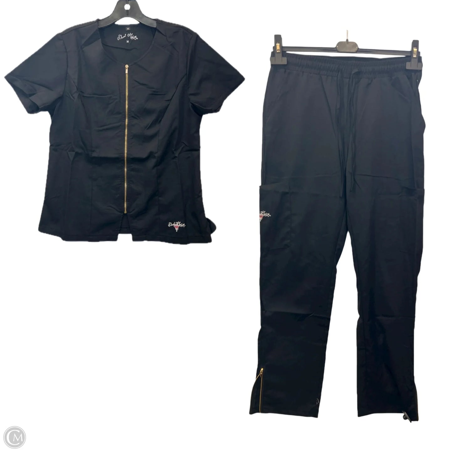 Pants Set 2pc By Danni Monet In Black, Size: Xl