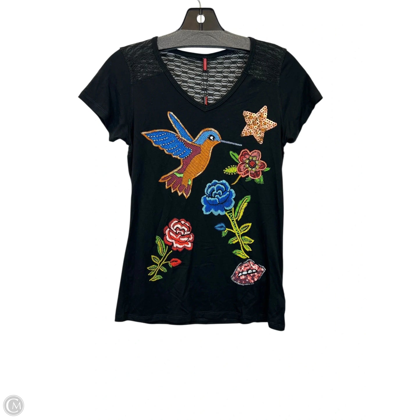 Top Short Sleeve Basic By ¡Ay Güey! In Black & Brown, Size: Xs