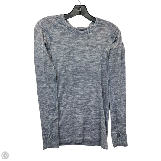 Athletic Top Long Sleeve Crewneck By Lululemon In Grey, Size: 6