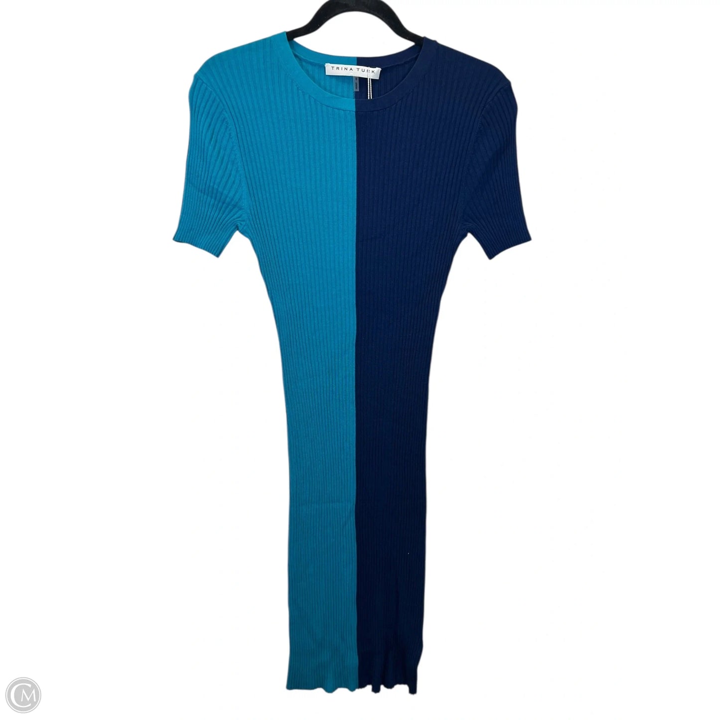 Dress Designer By Trina Turk In Blue, Size: S
