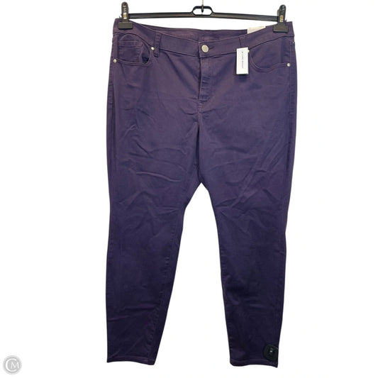 Jeans Skinny By Lane Bryant In Purple, Size: 20