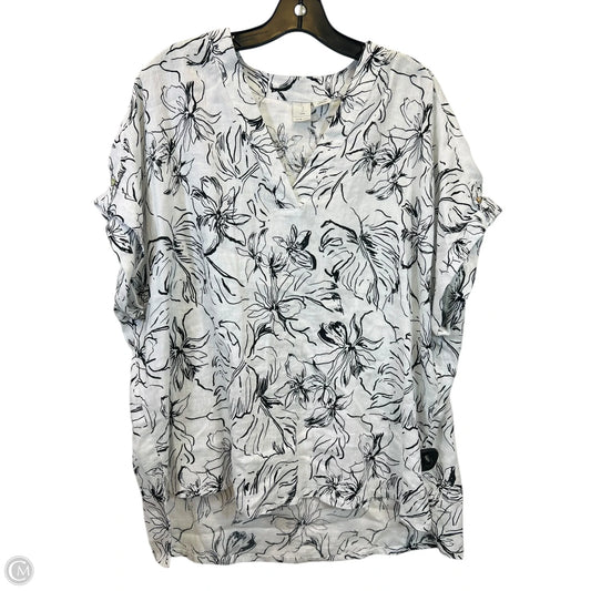 Top Short Sleeve By Joie In Floral Print, Size: 1x