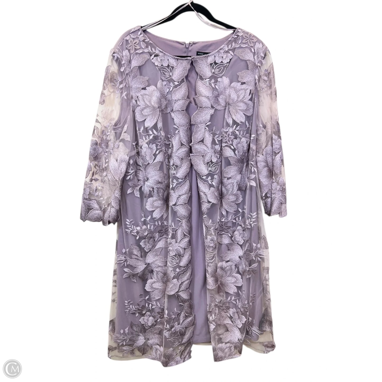 Dress Designer By Alex Evenings In Purple, Size: 2x