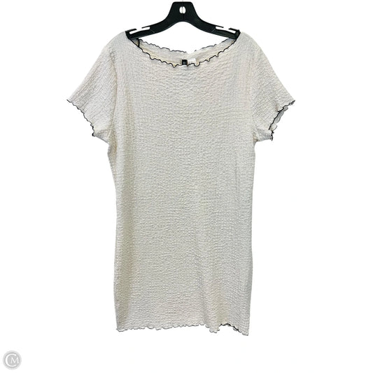 Dress Casual Midi By Divided In Black & Cream, Size: Xxl