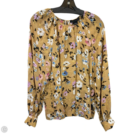 Top Long Sleeve By Sanctuary In Floral Print, Size: S