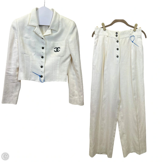 Pants Suit 2pc By Chanel In Black & White