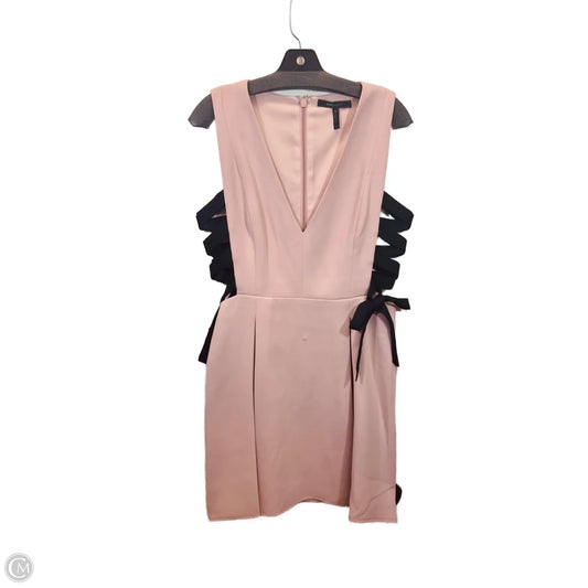 Dress Designer By Bcbgmaxazria In Black & Pink, Size: M