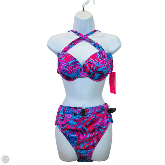 Swimsuit 2pc By Lilly Pulitzer In Blue & Pink, Size: 10
