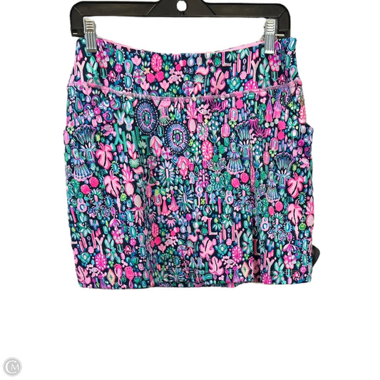 Athletic Skort By Lilly Pulitzer In Blue & Pink, Size: M
