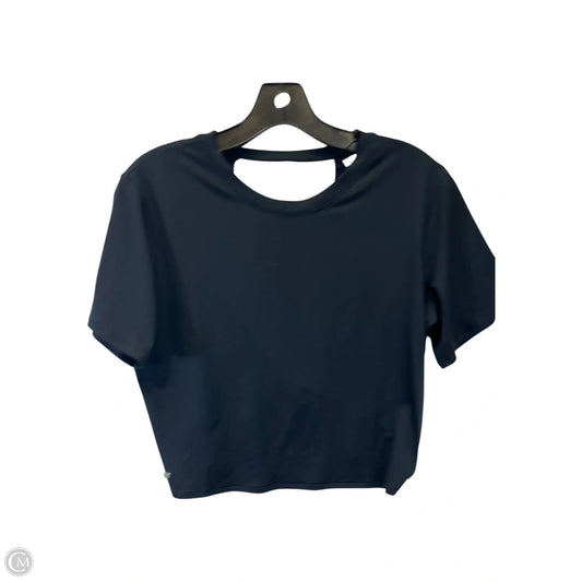 Athletic Top Short Sleeve By Fabletics In Black, Size: Xxs