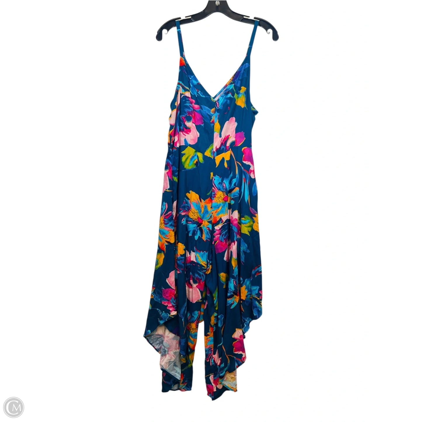 Dress Casual Maxi By Msk In Blue & Pink, Size: L