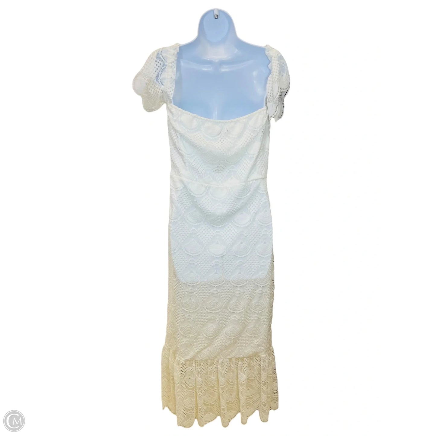 Dress Casual Maxi By Aqua In White, Size: M