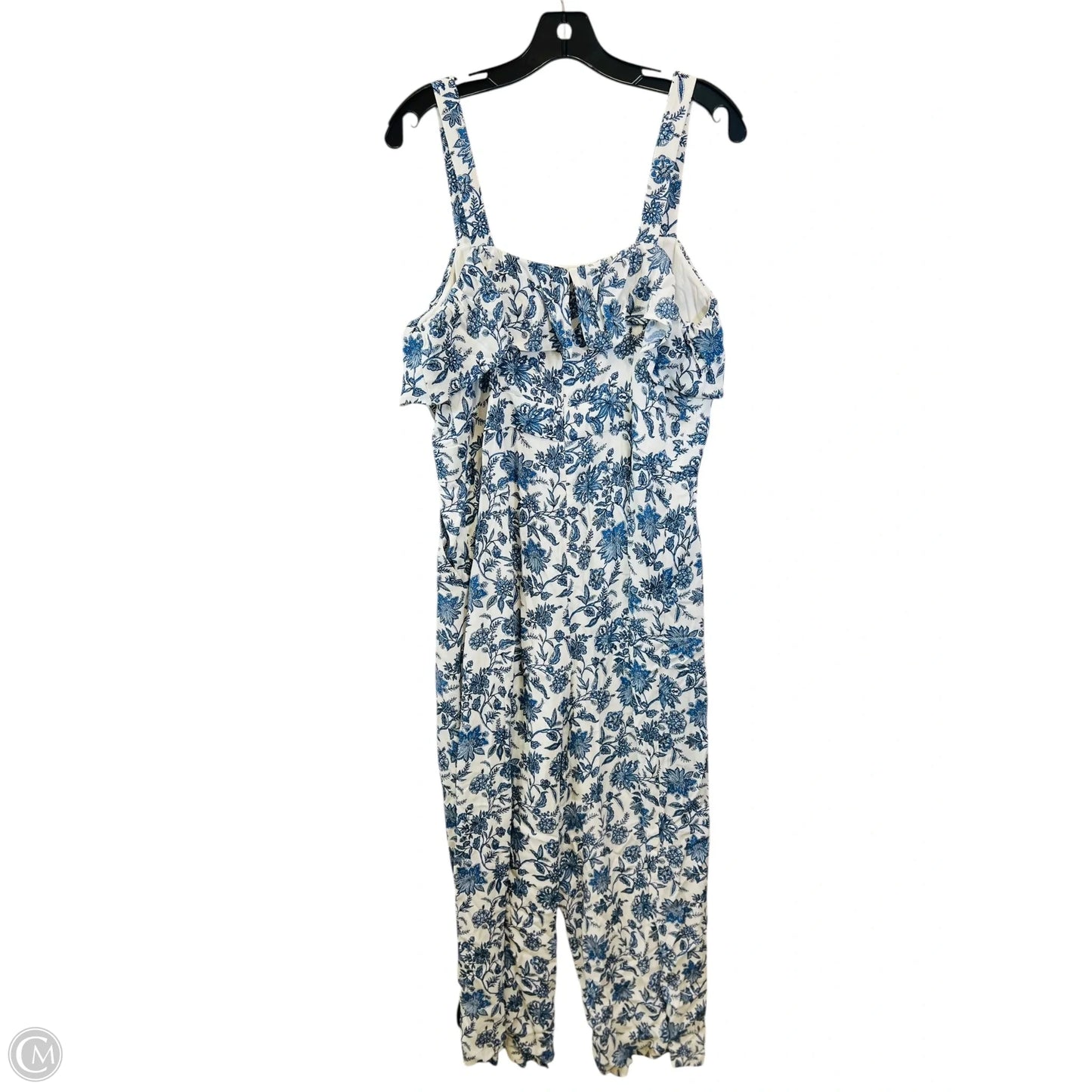 Jumpsuit By Loft In Blue & White, Size: M