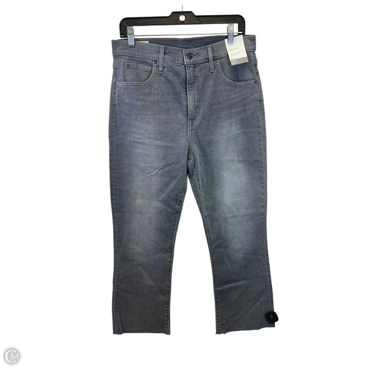 Jeans Straight By Gap In Grey Denim, Size: 8