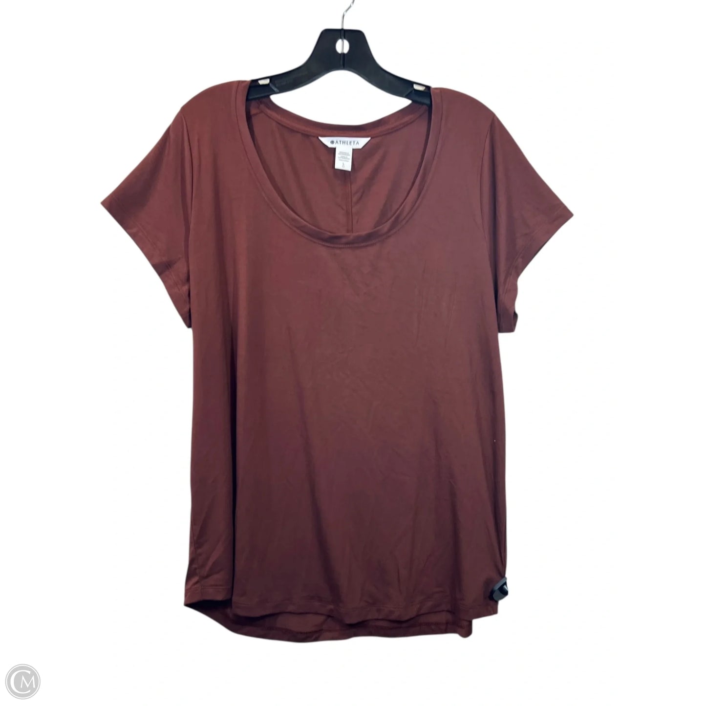 Athletic Top Short Sleeve By Athleta In Copper, Size: L