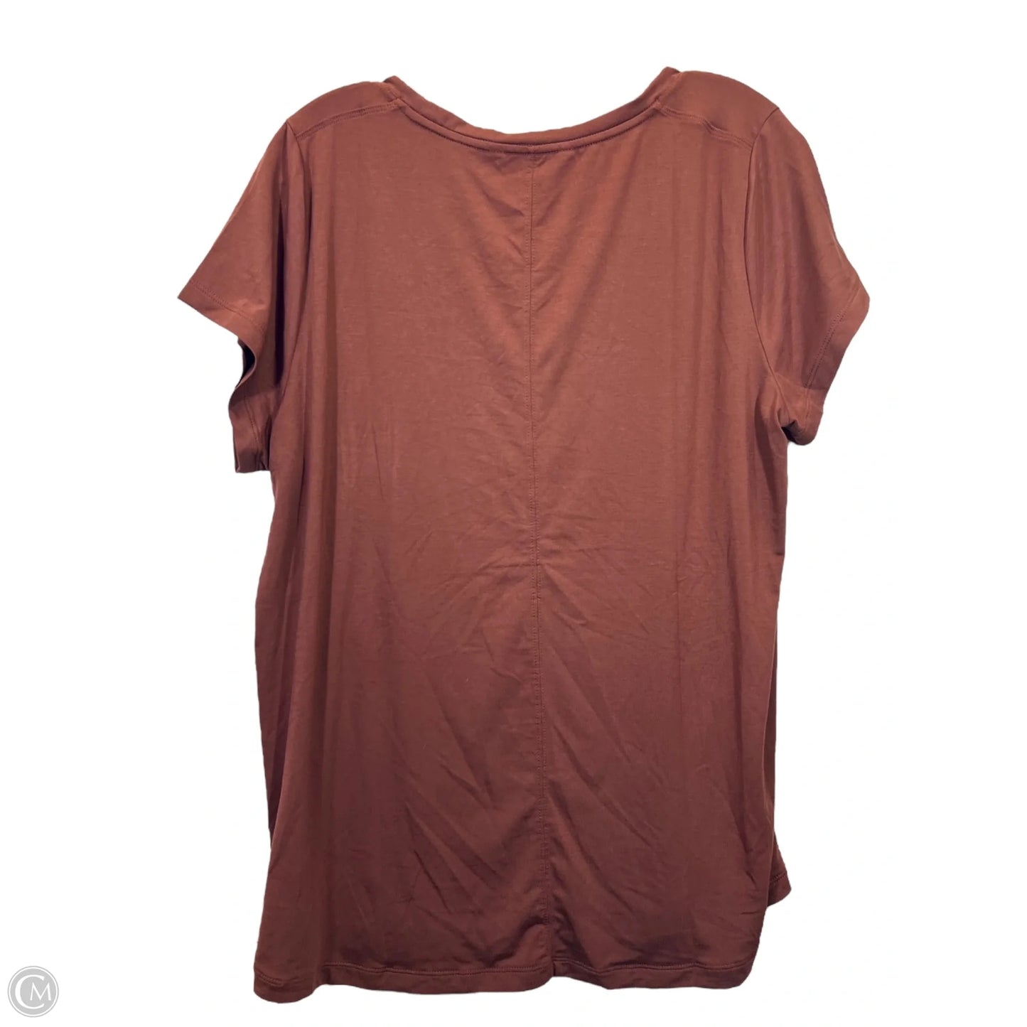 Athletic Top Short Sleeve By Athleta In Copper, Size: L