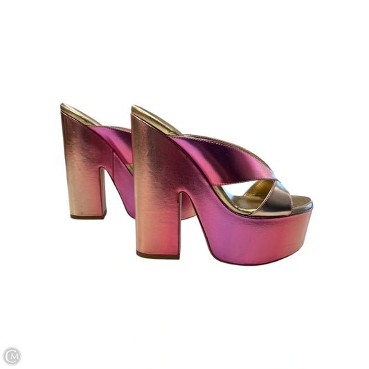 Sandals Heels Block By Stuart Weitzman In Multi-colored, Size: 7
