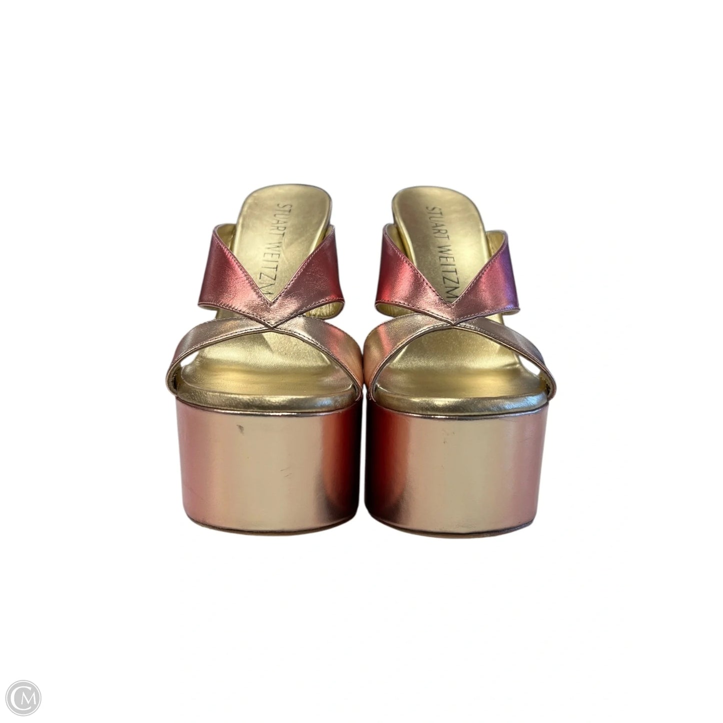 Sandals Heels Block By Stuart Weitzman In Multi-colored, Size: 7
