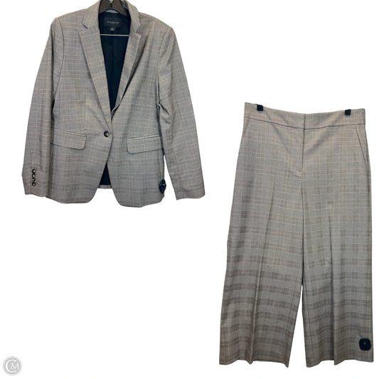 Pants Suit 2pc By Ann Taylor In Plaid Pattern, Size: 8