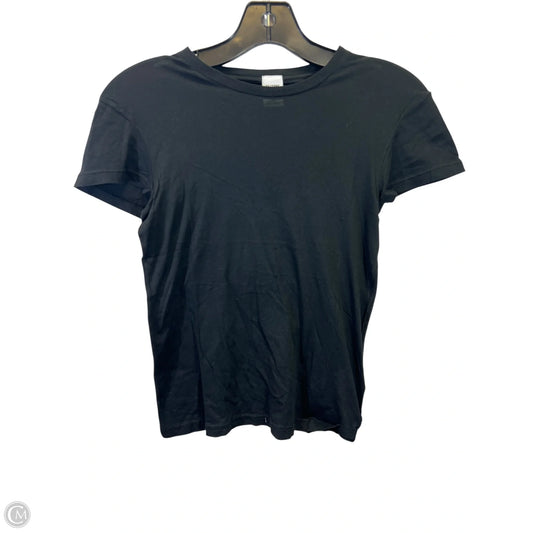 Top Short Sleeve Designer By Re/Done In Black, Size: Xs