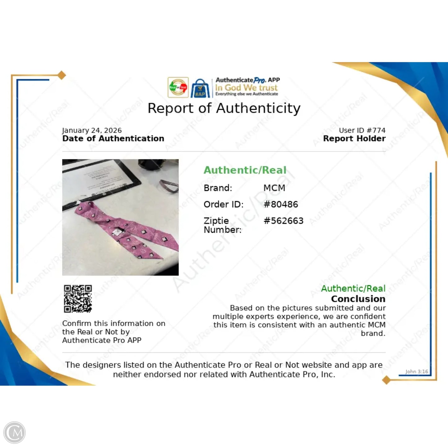 Scarf Luxury Designer By Mcm