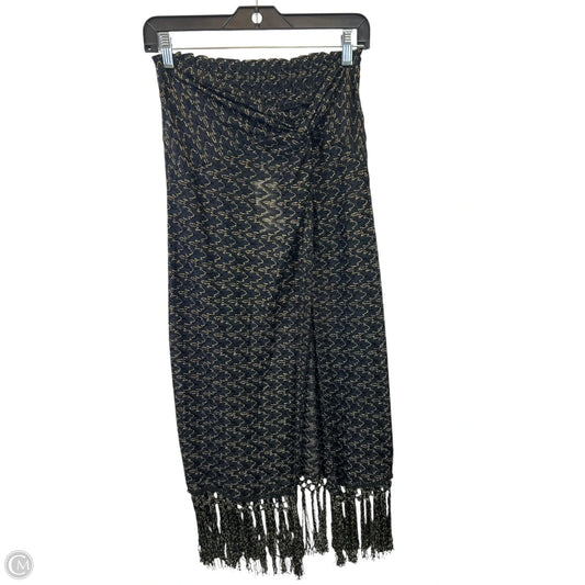 Swimwear Cover-up Designer By Ramy Brook In Black & Gold, Size: S