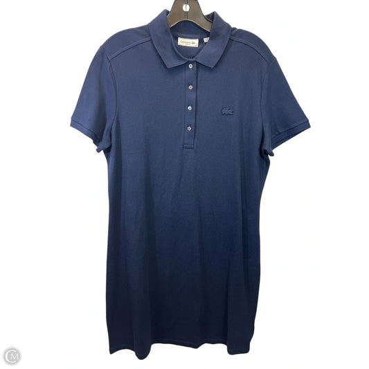 Dress Casual Midi By Lacoste In Navy, Size: Xl