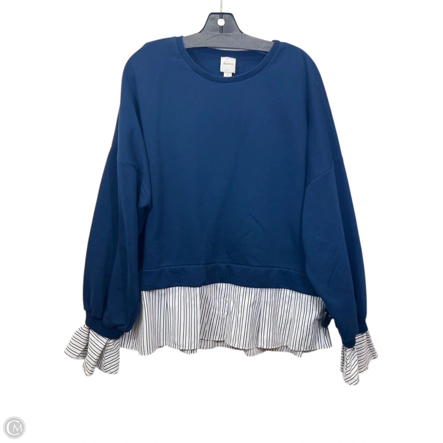 Sweater Designer By Maeve In Navy, Size: Xl