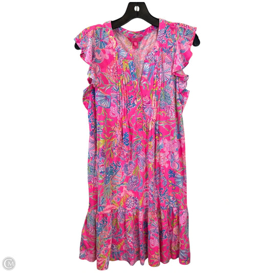 Dress Casual Midi By Lilly Pulitzer In Pink & Purple, Size: S