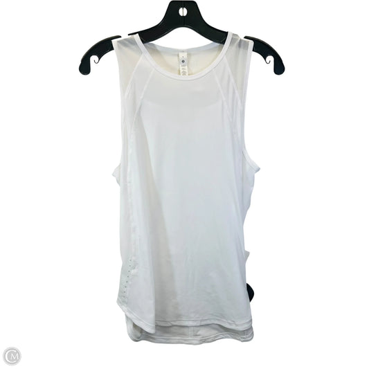 Athletic Tank Top By Lululemon In White, Size: 6