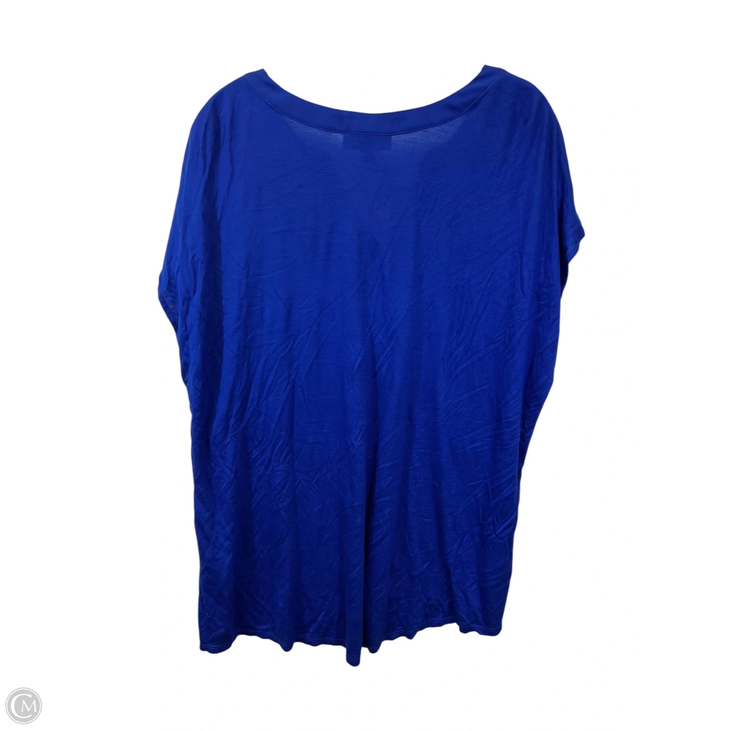 Top Sleeveless By International Concepts In Blue, Size: 3x
