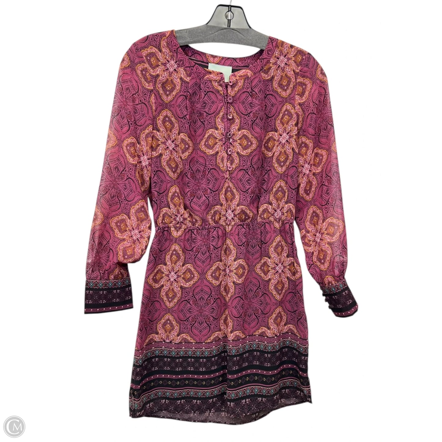 Dress Designer By Maeve In Orange & Purple, Size: Xsp