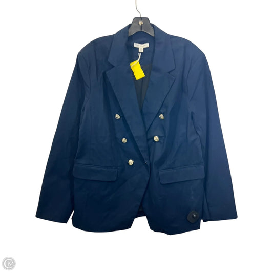 Blazer By Free Assembly In Navy, Size: Xxl