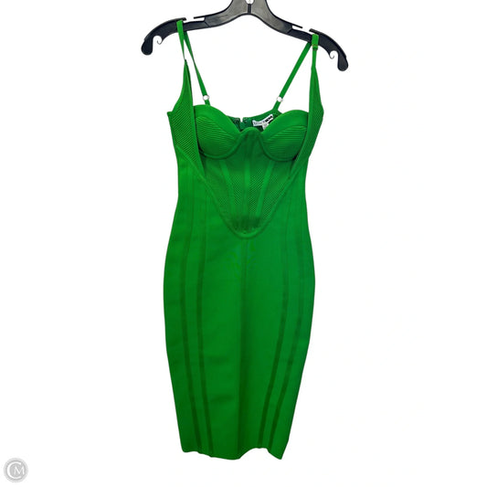 Dress Casual Midi By Fashion Nova In Green, Size: Xs