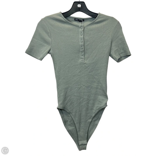 Bodysuit By Zara In Green, Size: S