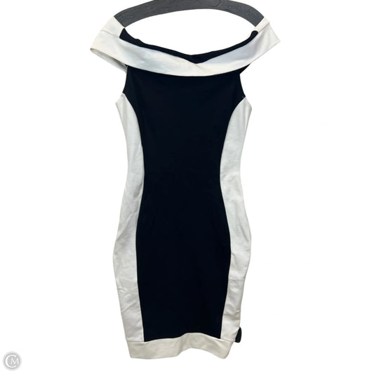 Dress Casual Midi By Fashion Nova In Black & White, Size: M