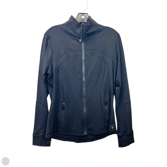 Athletic Jacket By Lululemon In Black, Size: 12