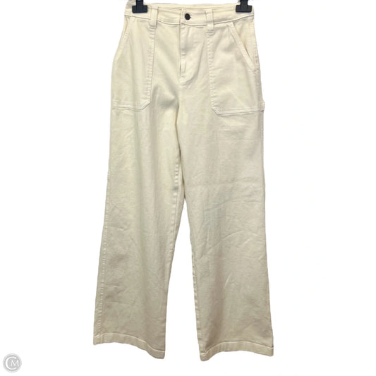 Jeans Wide Leg By Abound In Beige, Size: 0